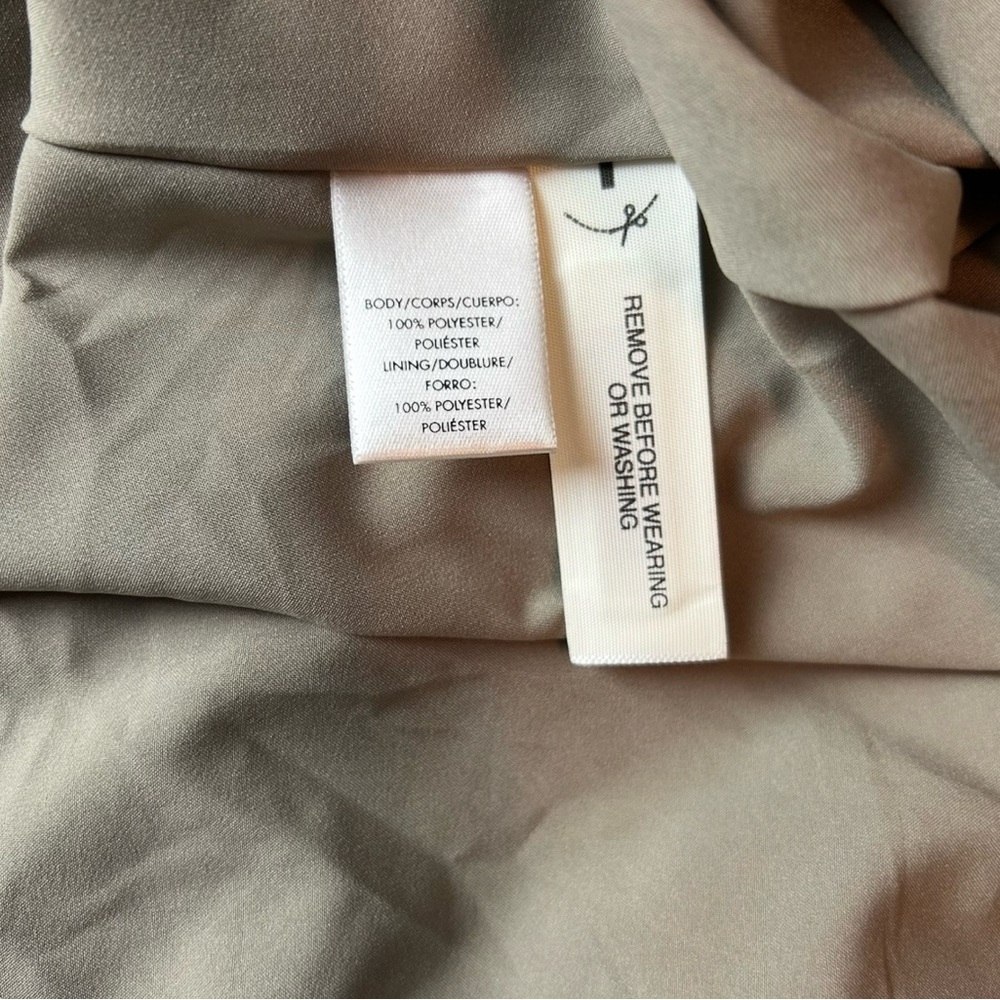 Ann Taylor Metallic Silver Halter Midi Dress - Picture 14 of 15